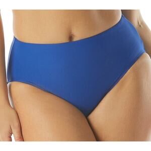 Coco Reef Contours High-Waist Bikini Bottom Cobalt Blue Medium